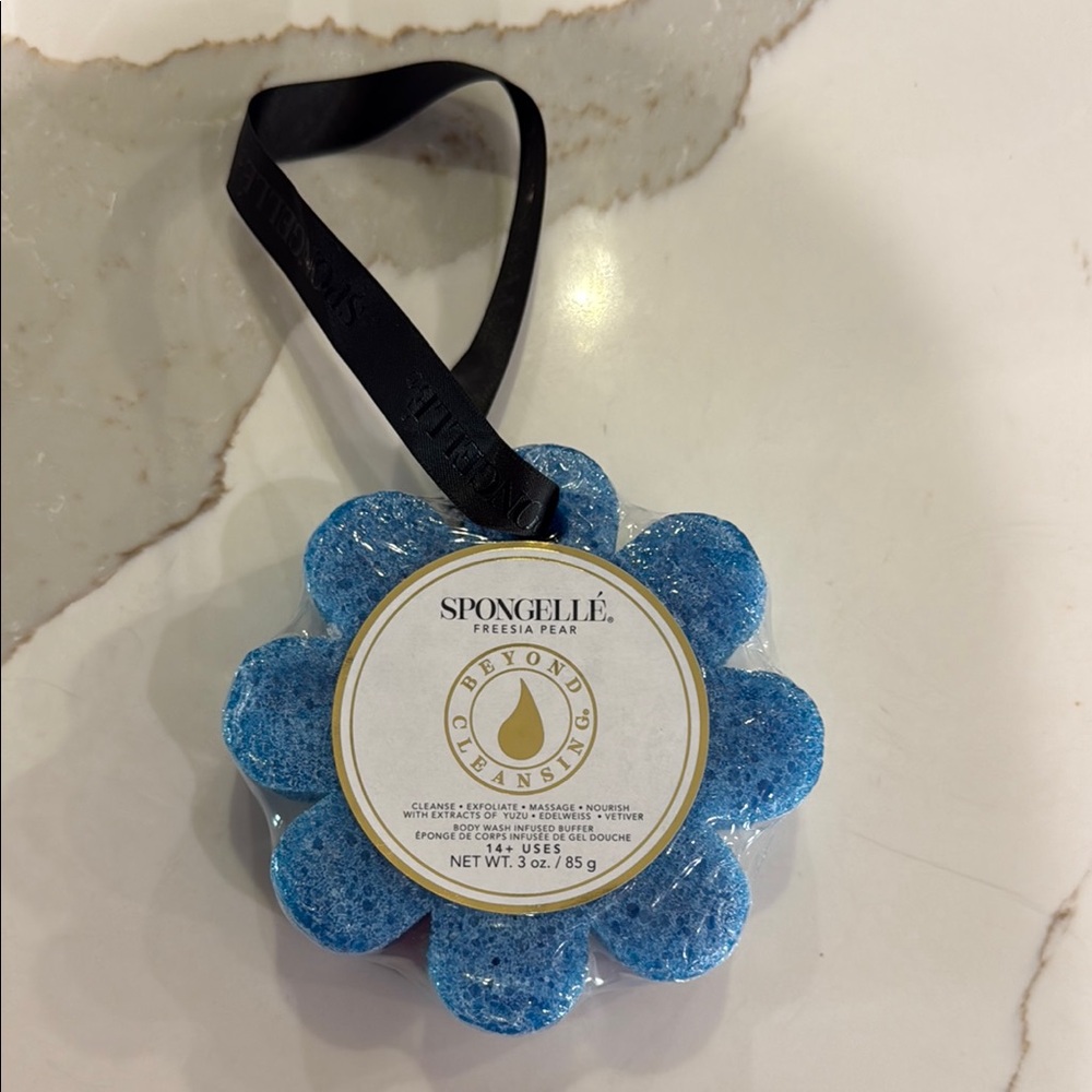 Spongelle Blue Exfoliant & Scrub Bath Buffer